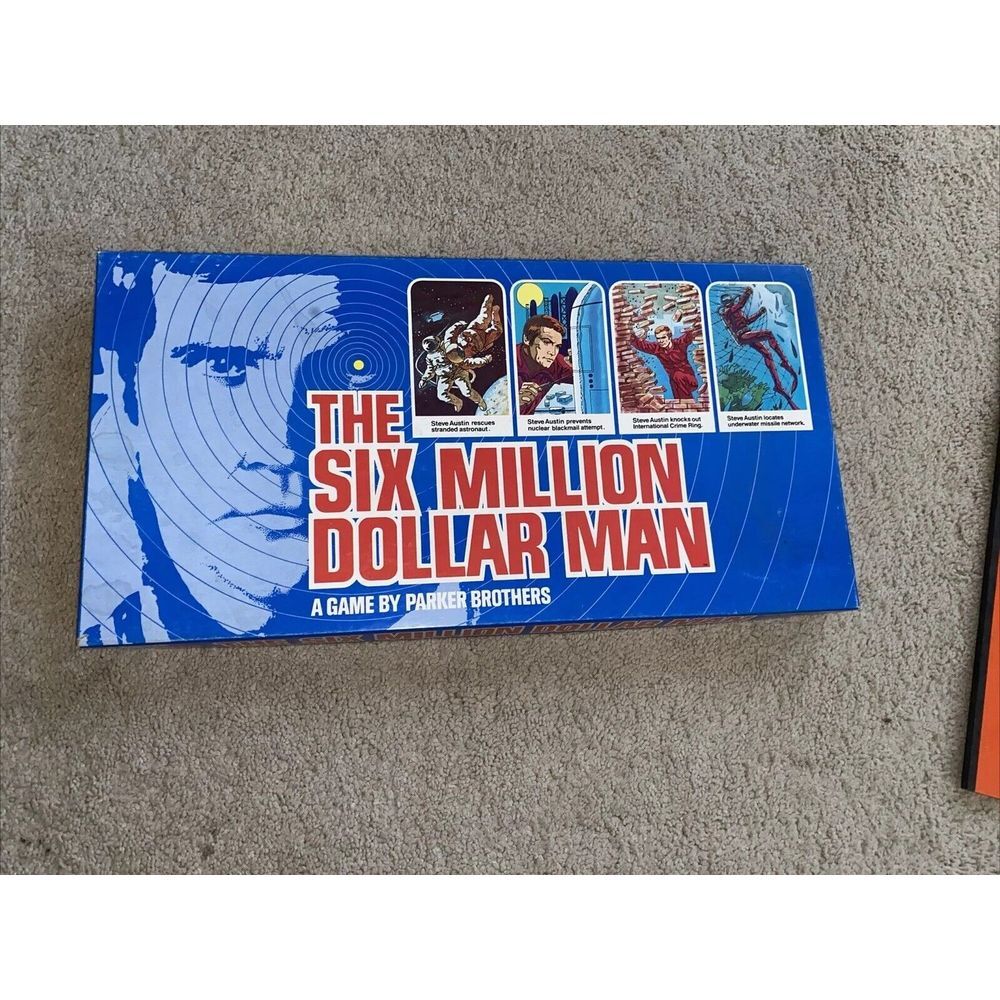VINTAGE The Six Million Dollar Man COMPLETE Parker Brothers 1975 Bionic